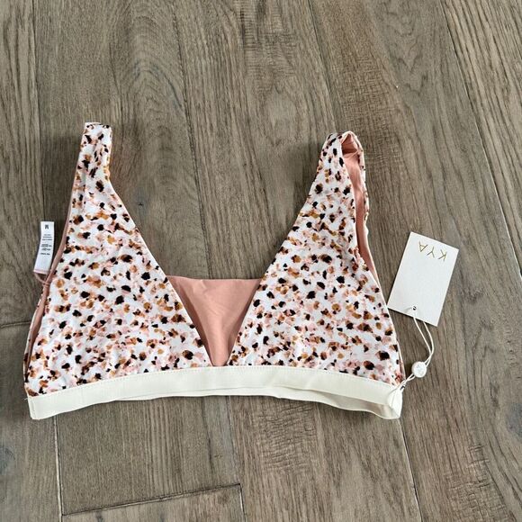 Kya Bikini Top Cheetah Medium TOP ONLY - Picture 1 of 4